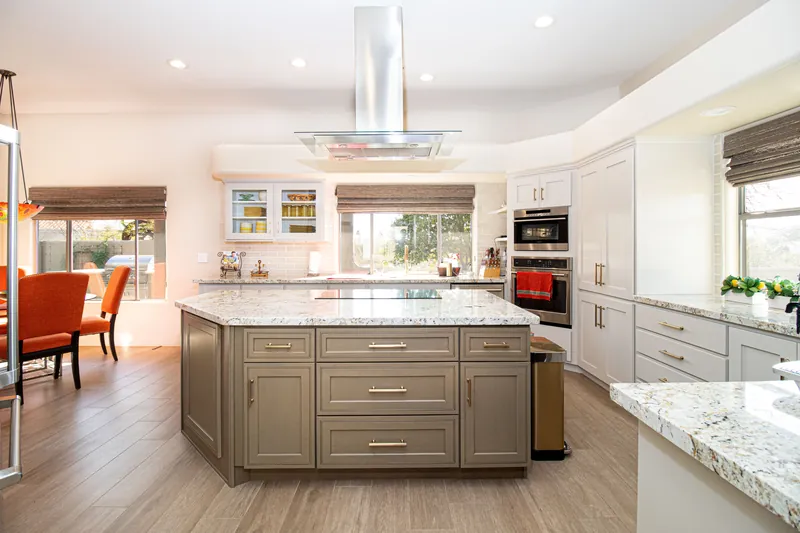 Spotless bright kitchen after a deep cleaning service in Naperville, IL